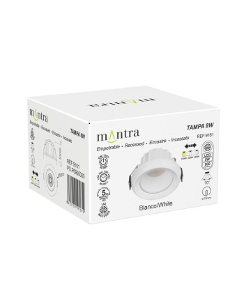 TAMPA * EMPOTRABLE IP65 8W CCT  BLANCO